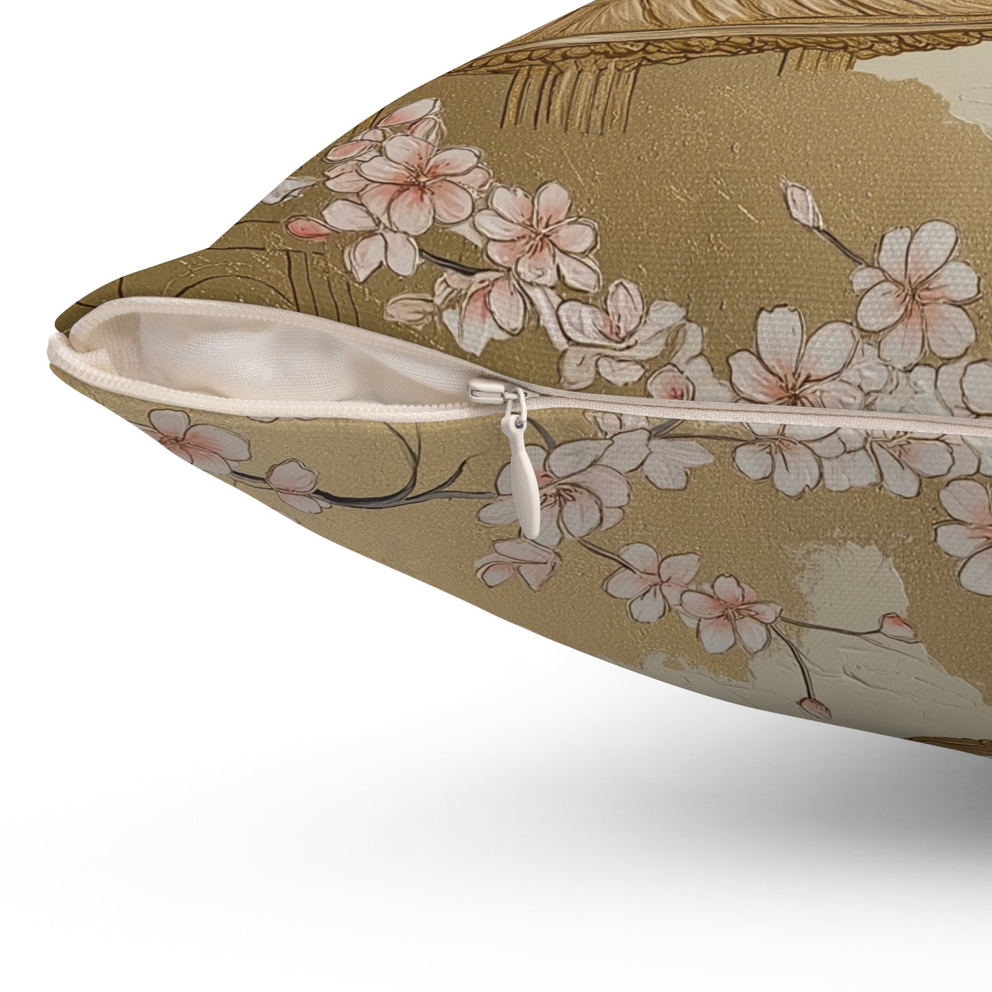 Zen Garden Throw Pillow – Serene Japanese Landscape Accent Cushion