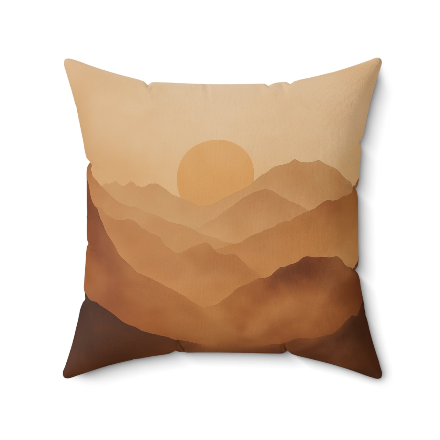 Sunset Landscape Throw Pillow – Nature-Inspired Accent Cushion