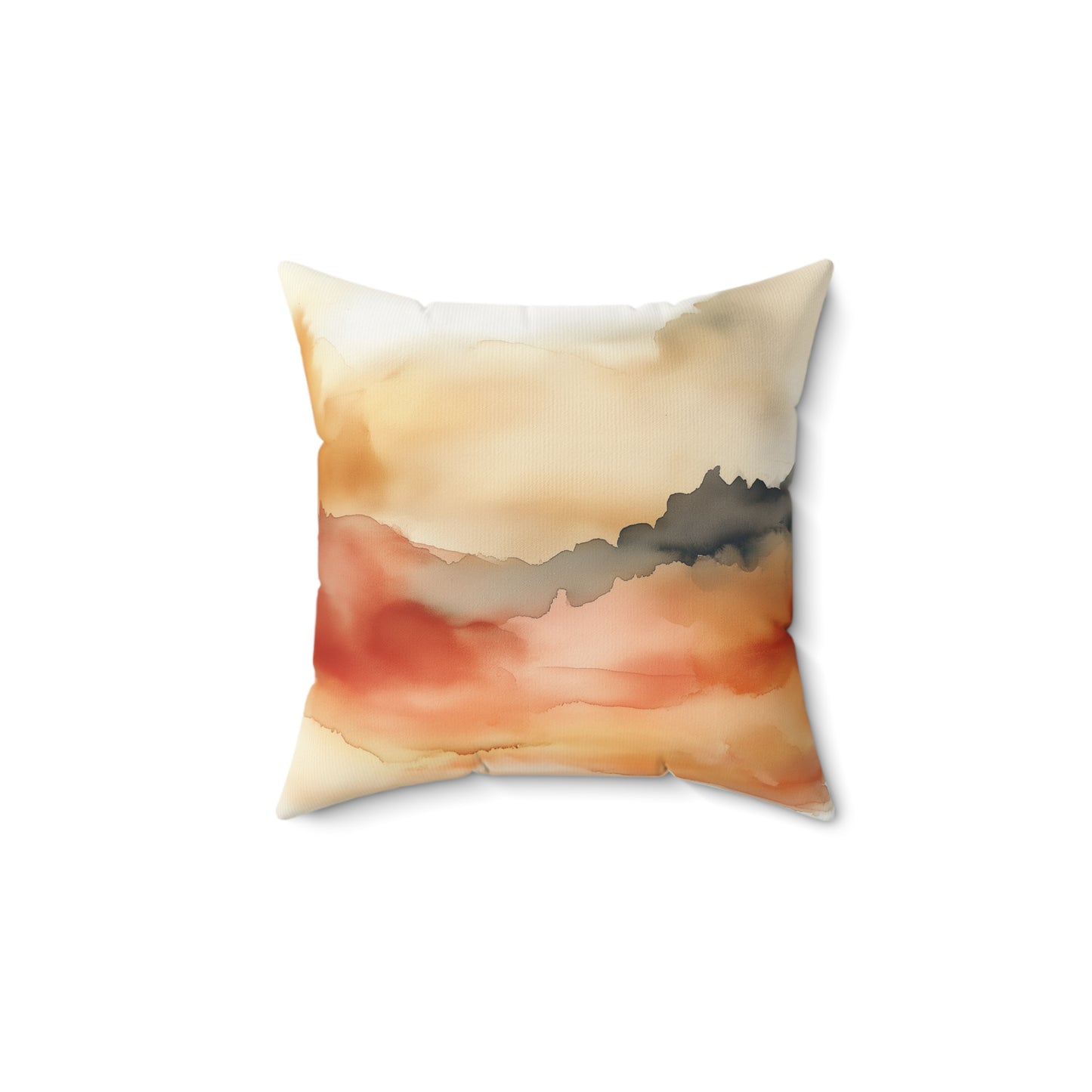 Abstract Watercolor Throw Pillow – Boho Accent Cushion for Home