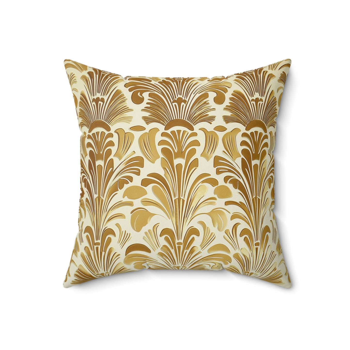 Bohemian Floral Square Throw Pillow – Vintage Accent Cushion for Living Room