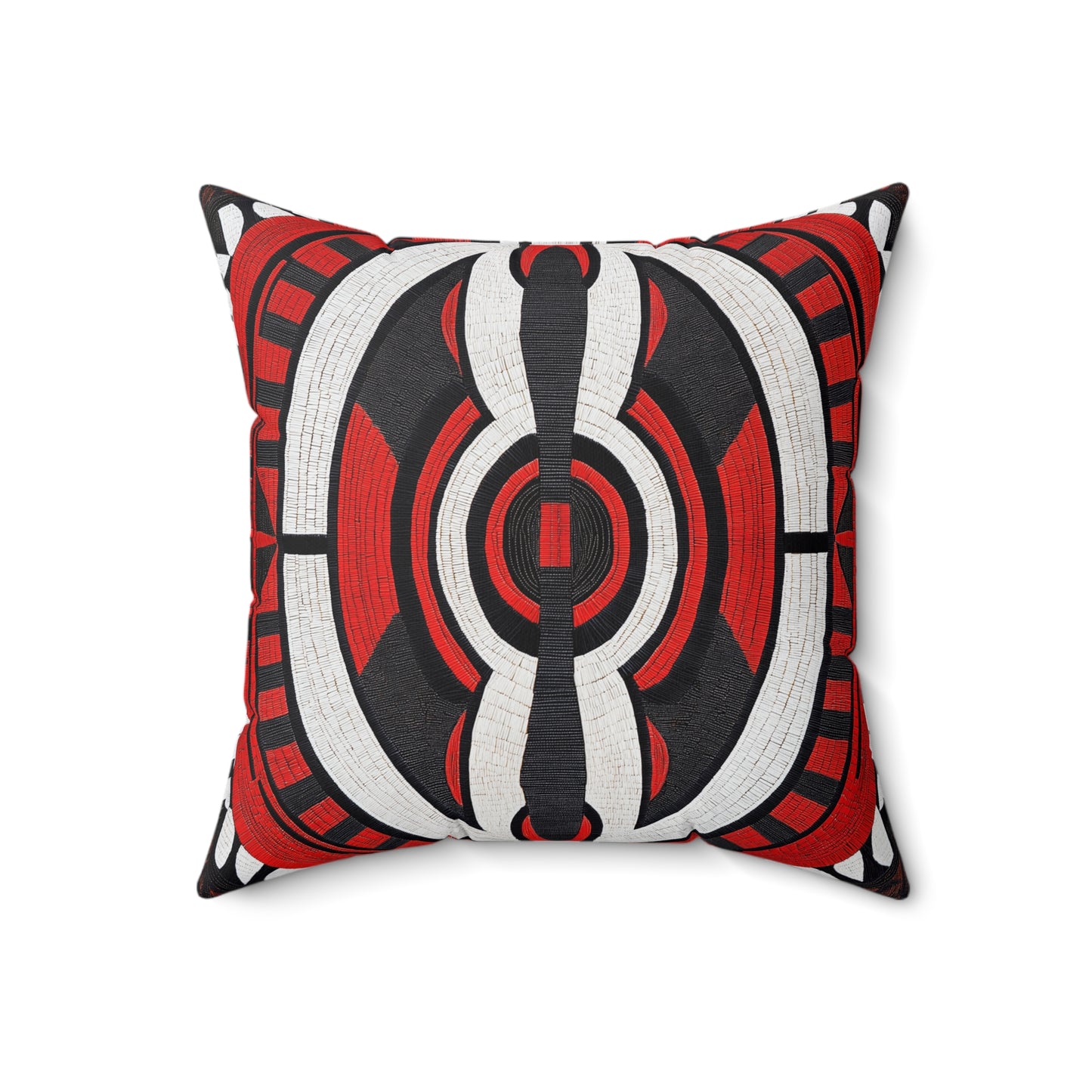 Bold Geometric Throw Pillow – Boho Modern Accent Cushion