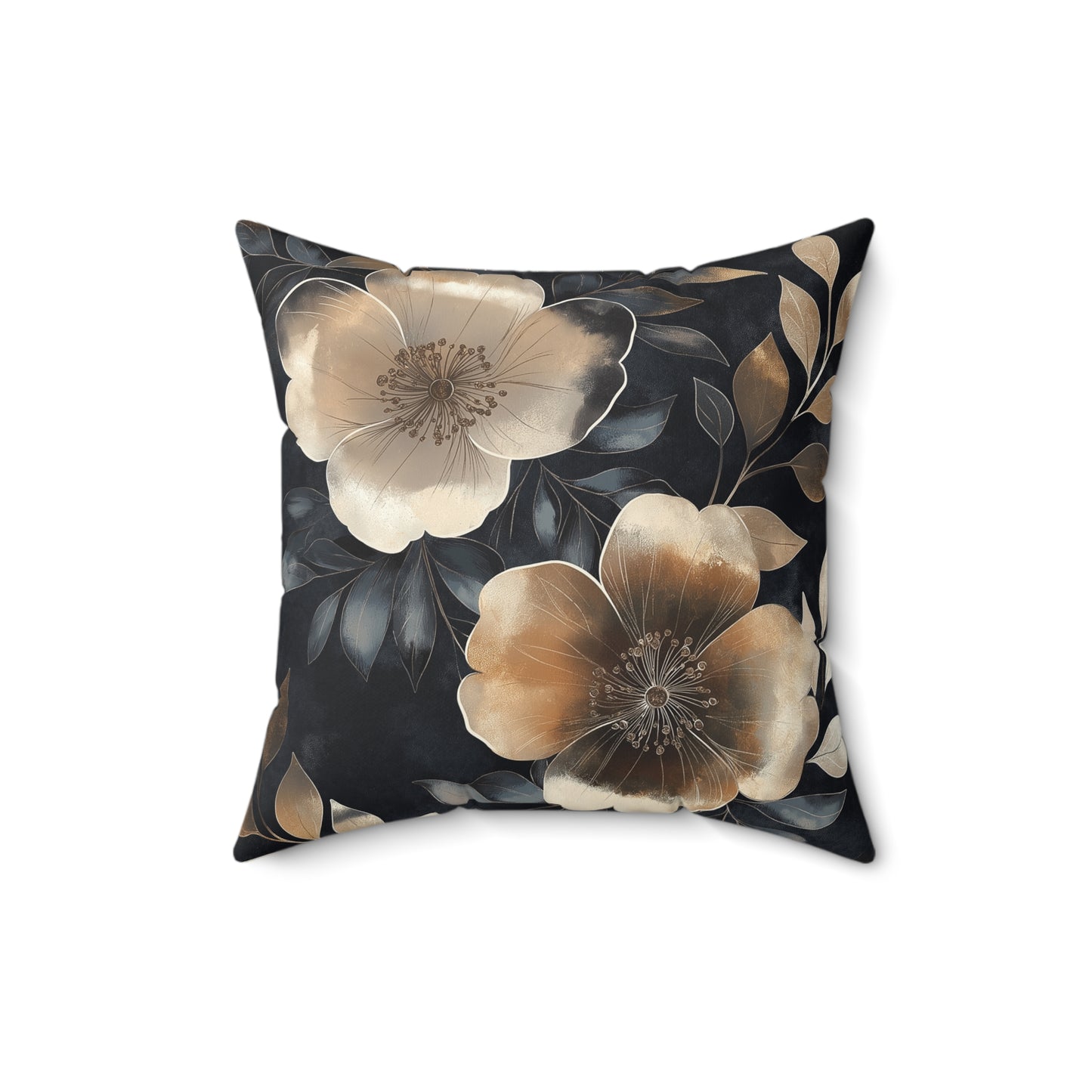 Elegant Floral Throw Pillow – Modern Accent Cushion for Flower Lovers