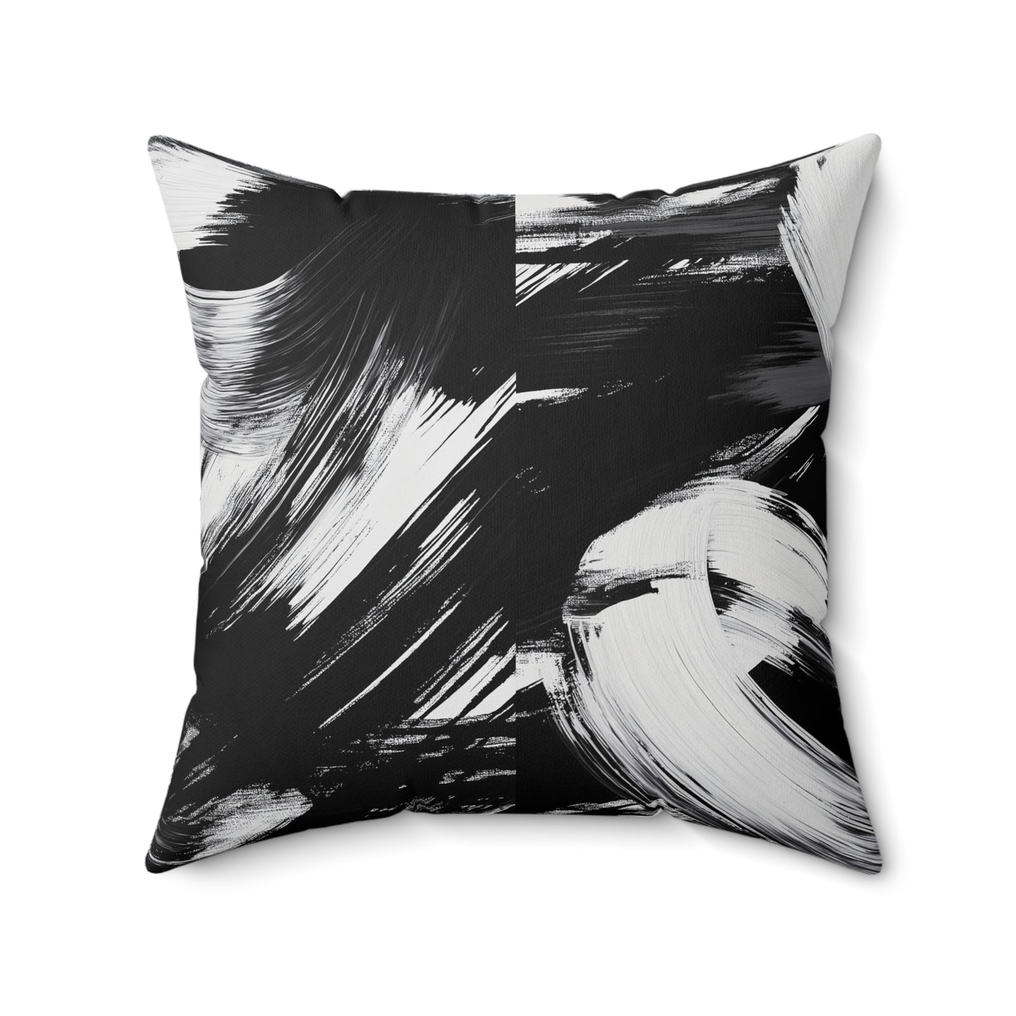Artistic Black and White Sofa Pillow, Modern Home Decor, Minimalist Cushion, Stylish Interior Accent, Gift Idea for Housewarming