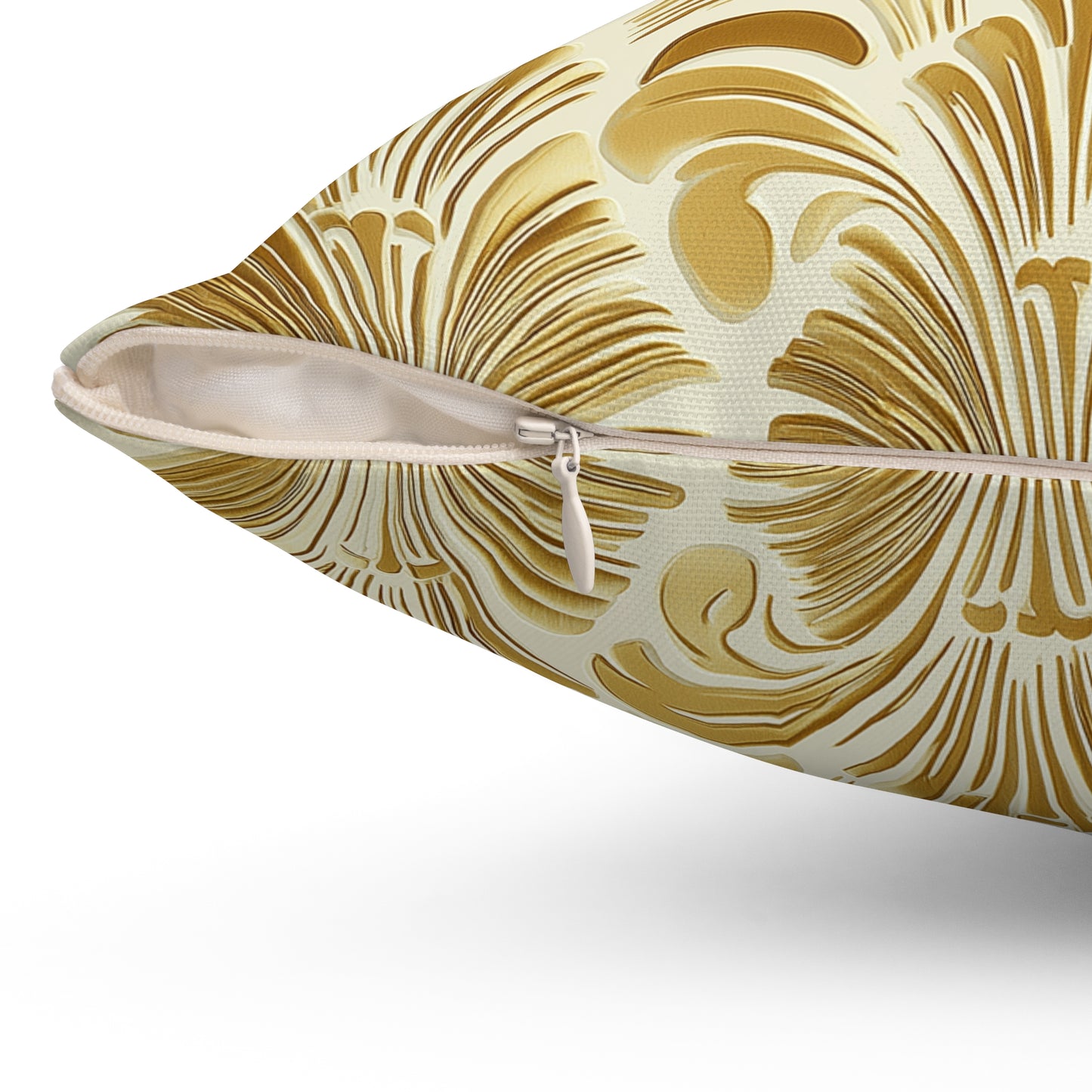 Bohemian Floral Square Throw Pillow – Vintage Accent Cushion for Living Room