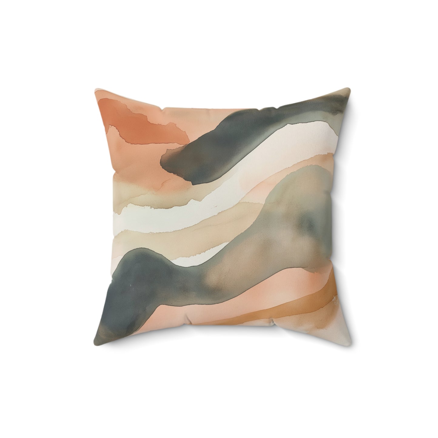Bohemian Wave Throw Pillow – Modern Abstract Accent Cushion