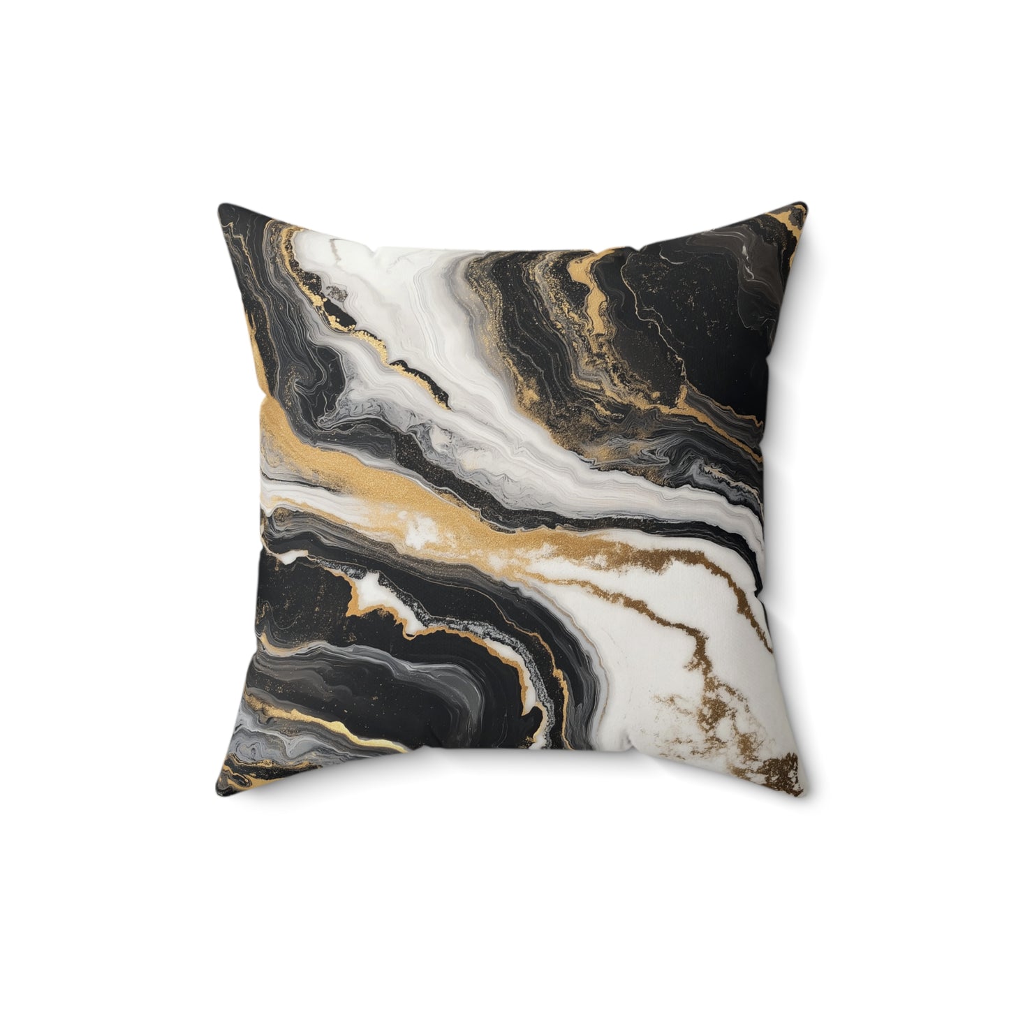 Elegant Marble Print Pillow, Decorative Throw Cushion, Modern Home Decor, Sofa Pillow Cover, Unique Gift for Her