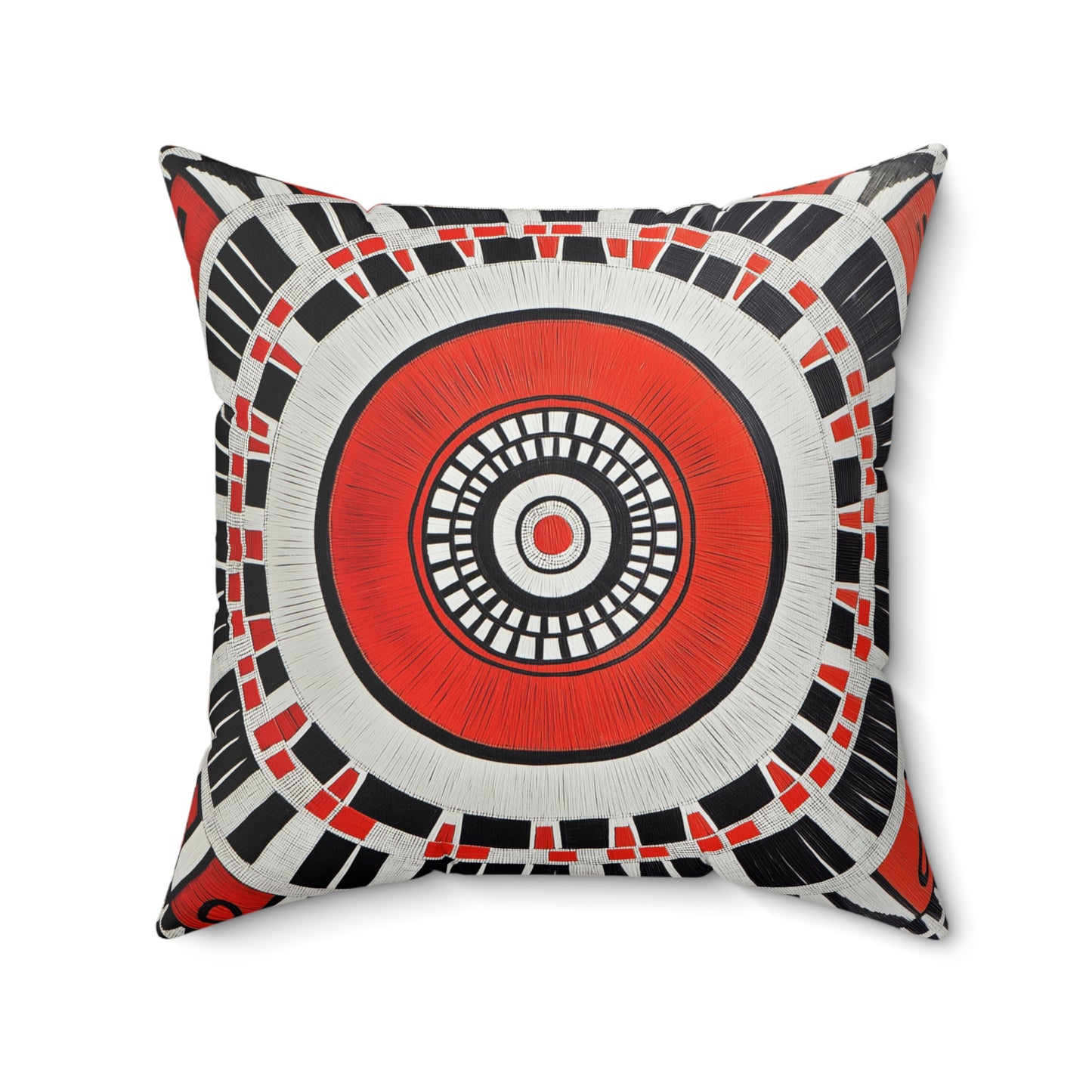 Vibrant Geometric Throw Pillow – Boho Accent Cushion for Living Room