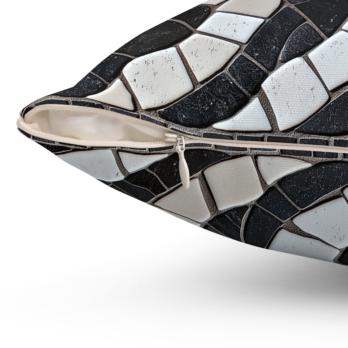 Stylish Spun-Polyester Square Throw Pillow – Modern Accent Cushion