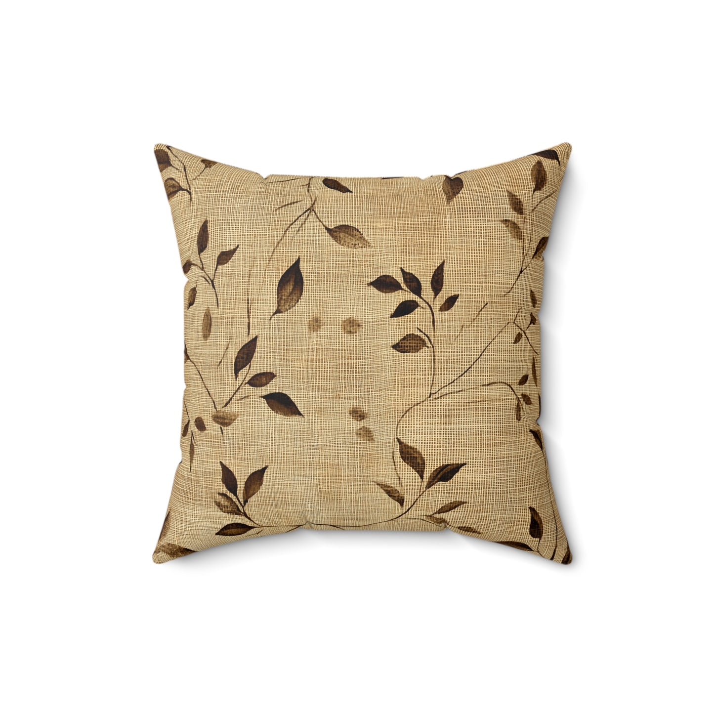 Elegant Floral Throw Pillow – Nature-Inspired Square Accent Cushion