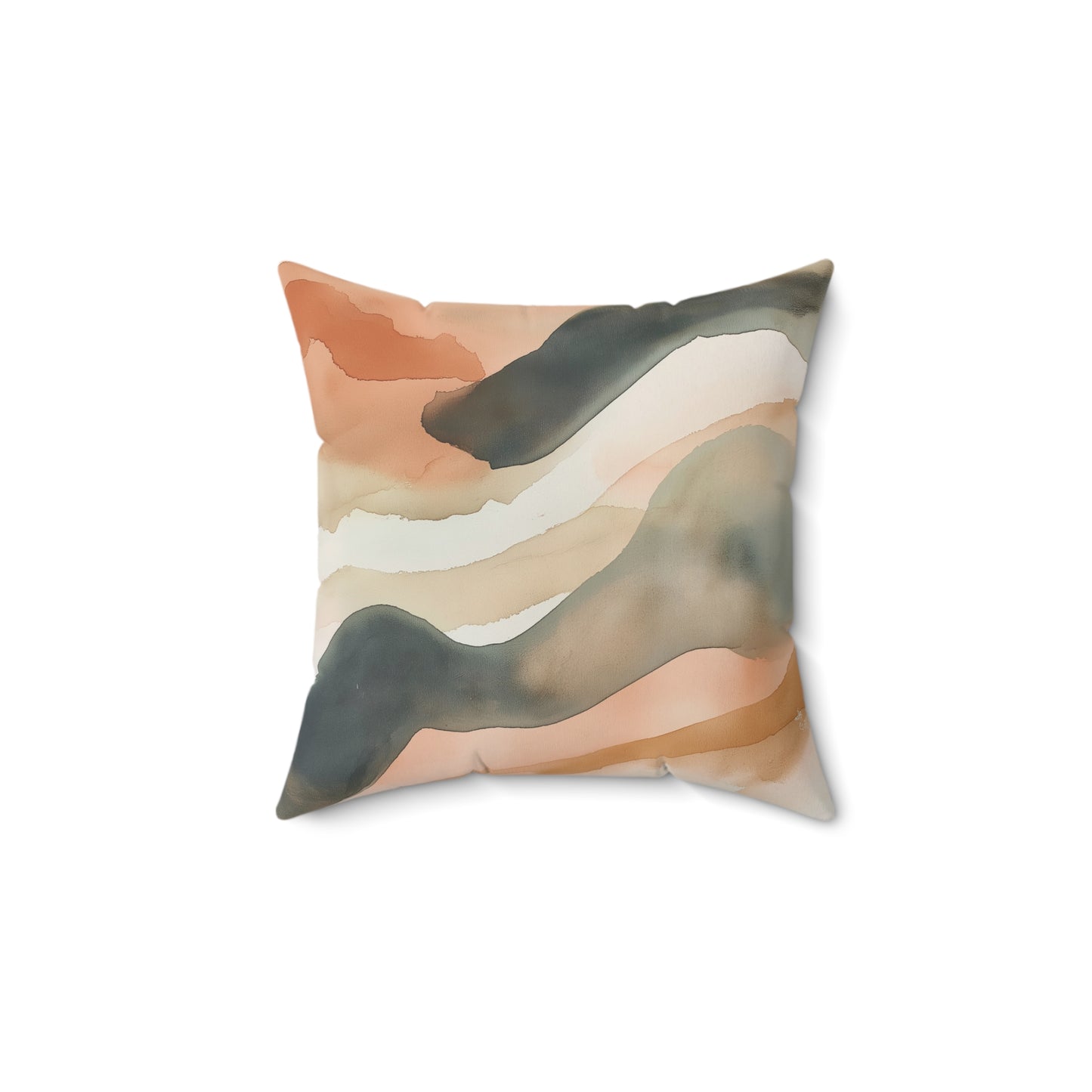 Bohemian Wave Throw Pillow – Modern Abstract Accent Cushion