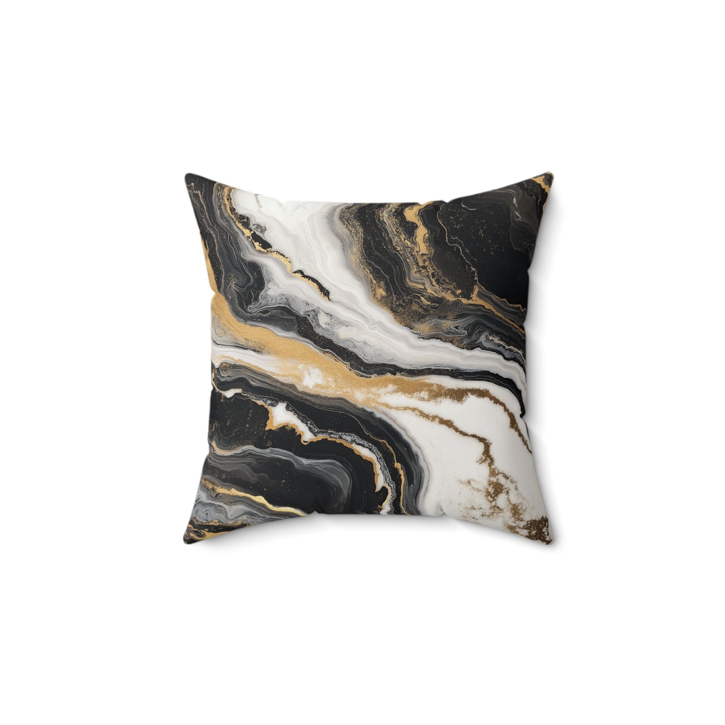 Elegant Marble Print Pillow, Decorative Throw Cushion, Modern Home Decor, Sofa Pillow Cover, Unique Gift for Her