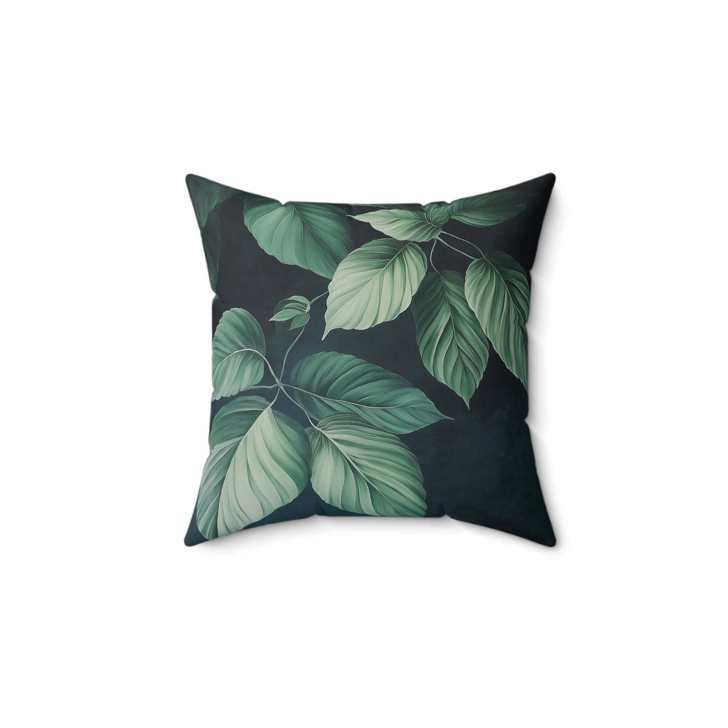 Botanical Leaf Throw Pillow – Nature-Inspired Accent Cushion