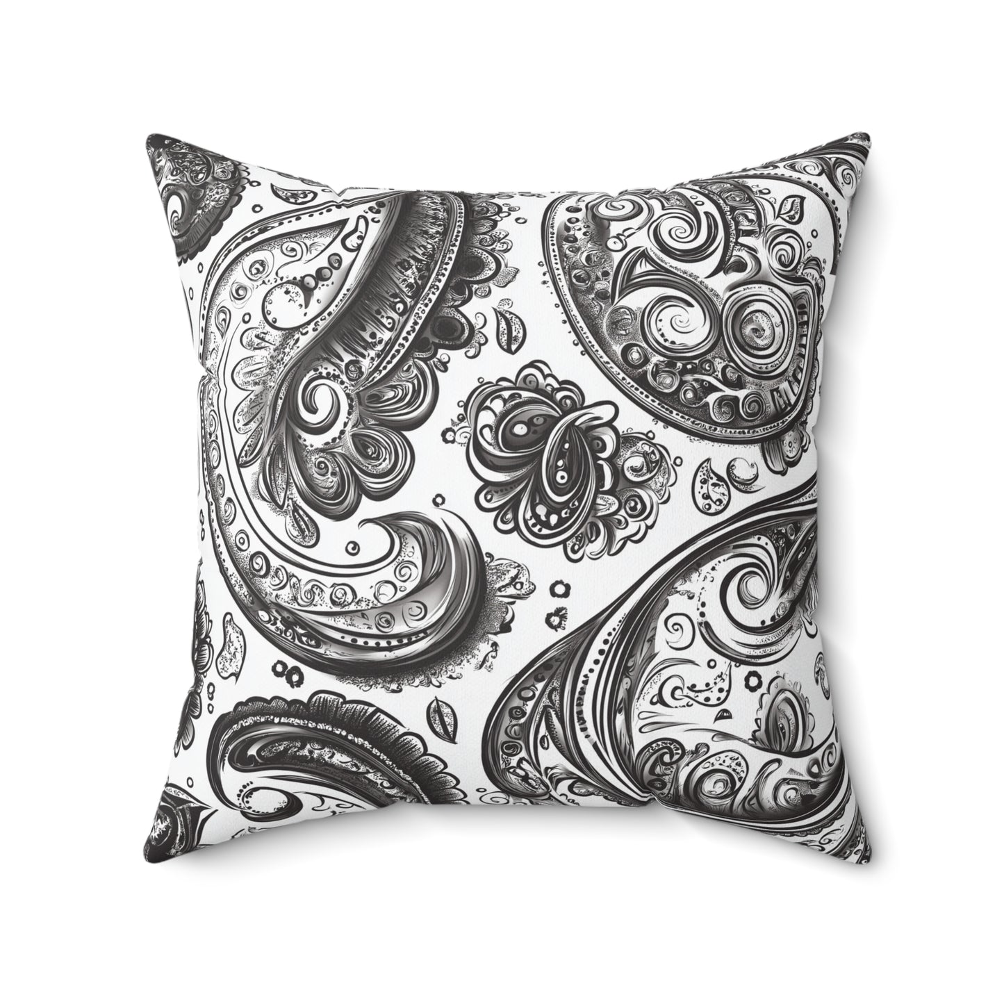 Elegant Paisley Print Throw Pillow – Chic Accent Cushion for Home