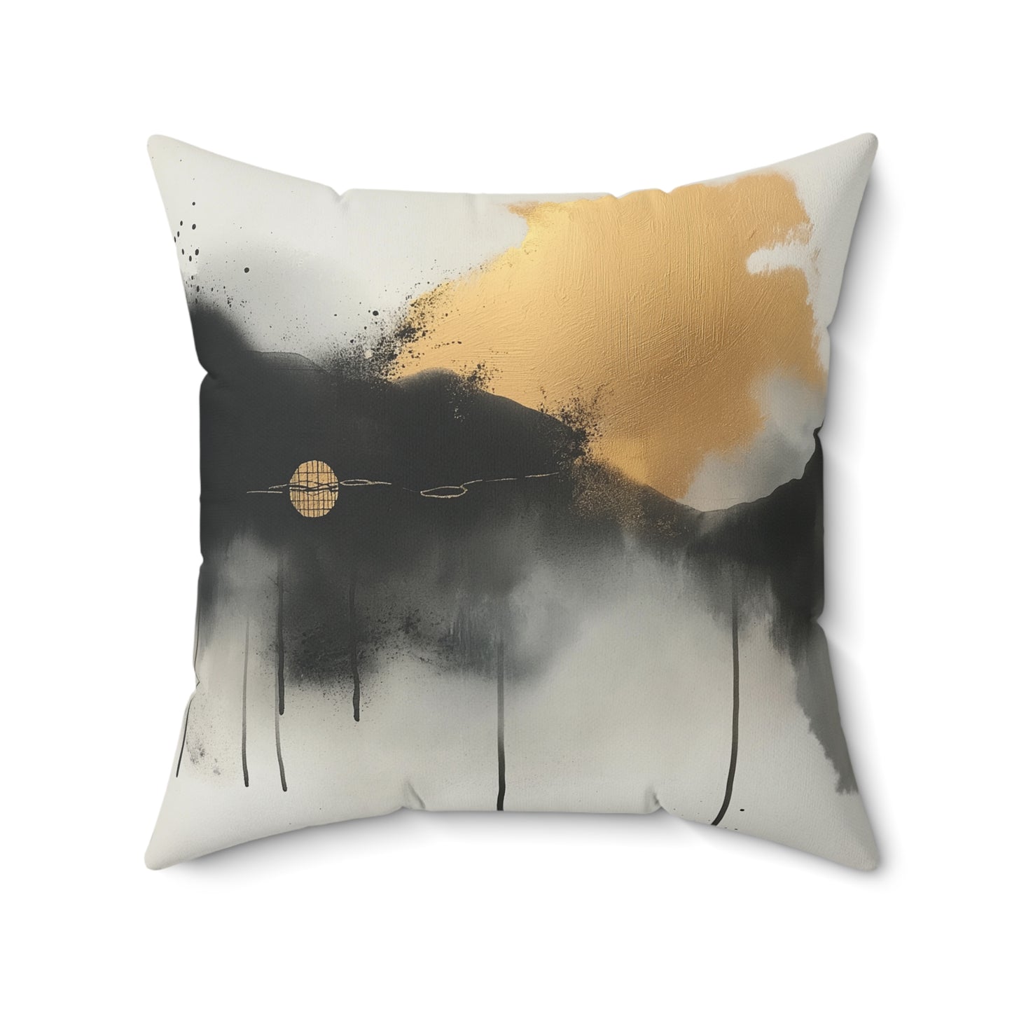 Elegant Abstract Art Throw Pillow – Modern Decorative Cushion for Sofa or Bed