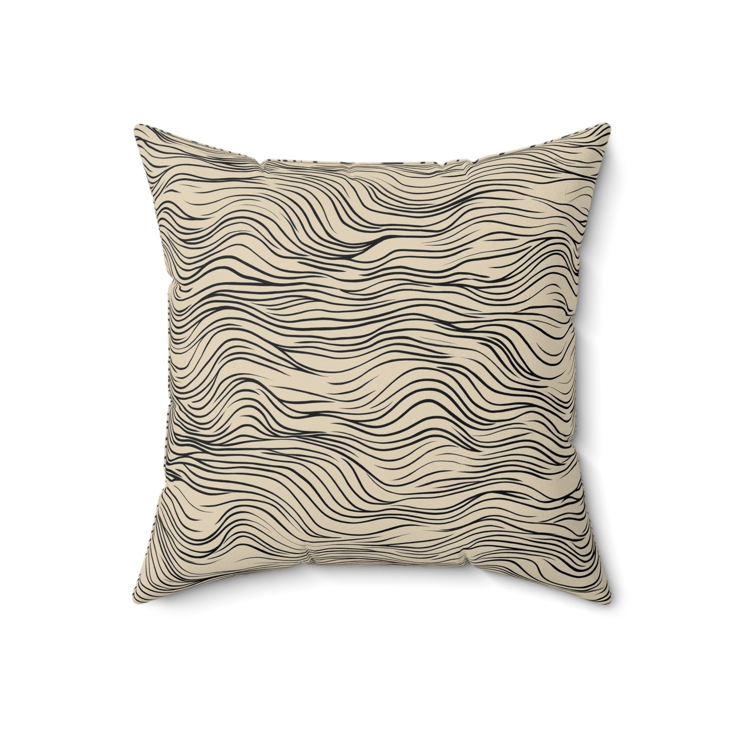 Cozy Wave Throw Pillow – Modern Accent Cushion with Wavy Pattern