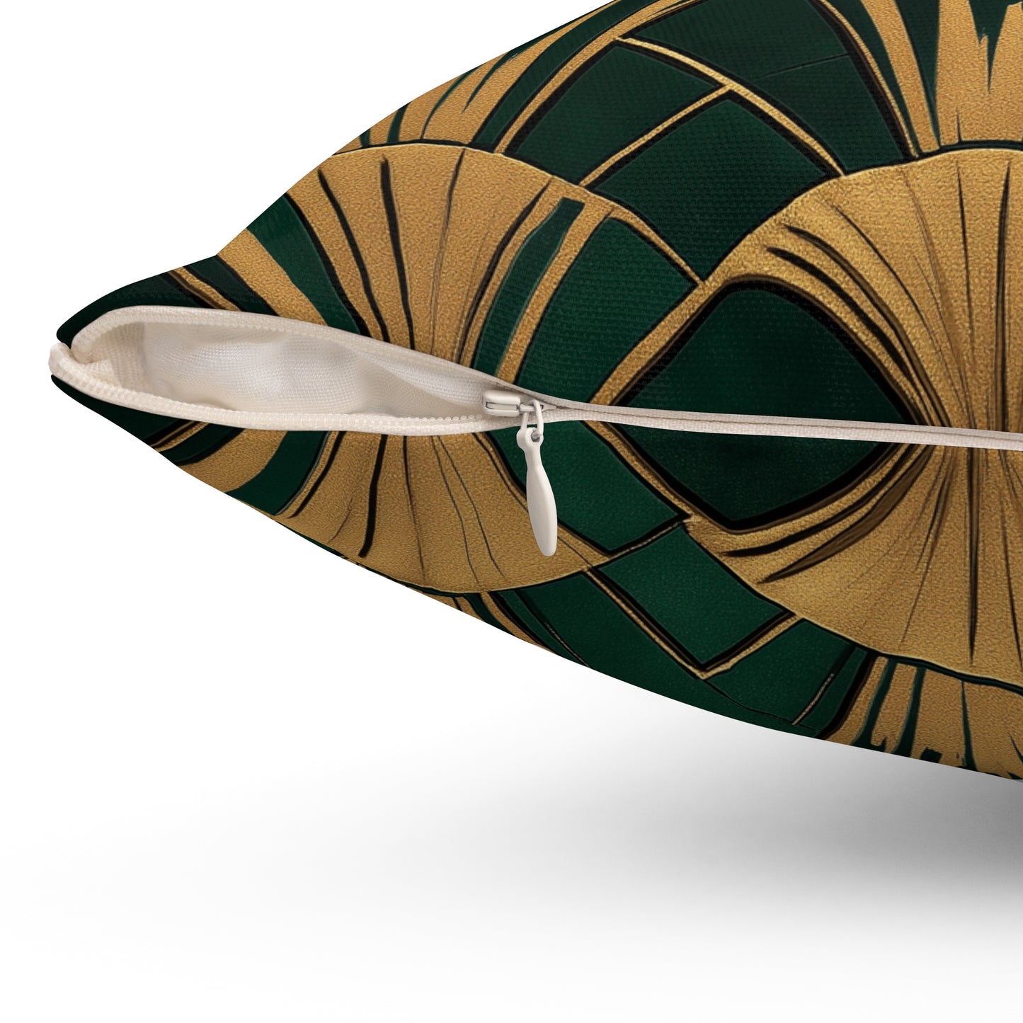 Art Deco Square Throw Pillow – Stylish Vintage-Inspired Accent Cushion